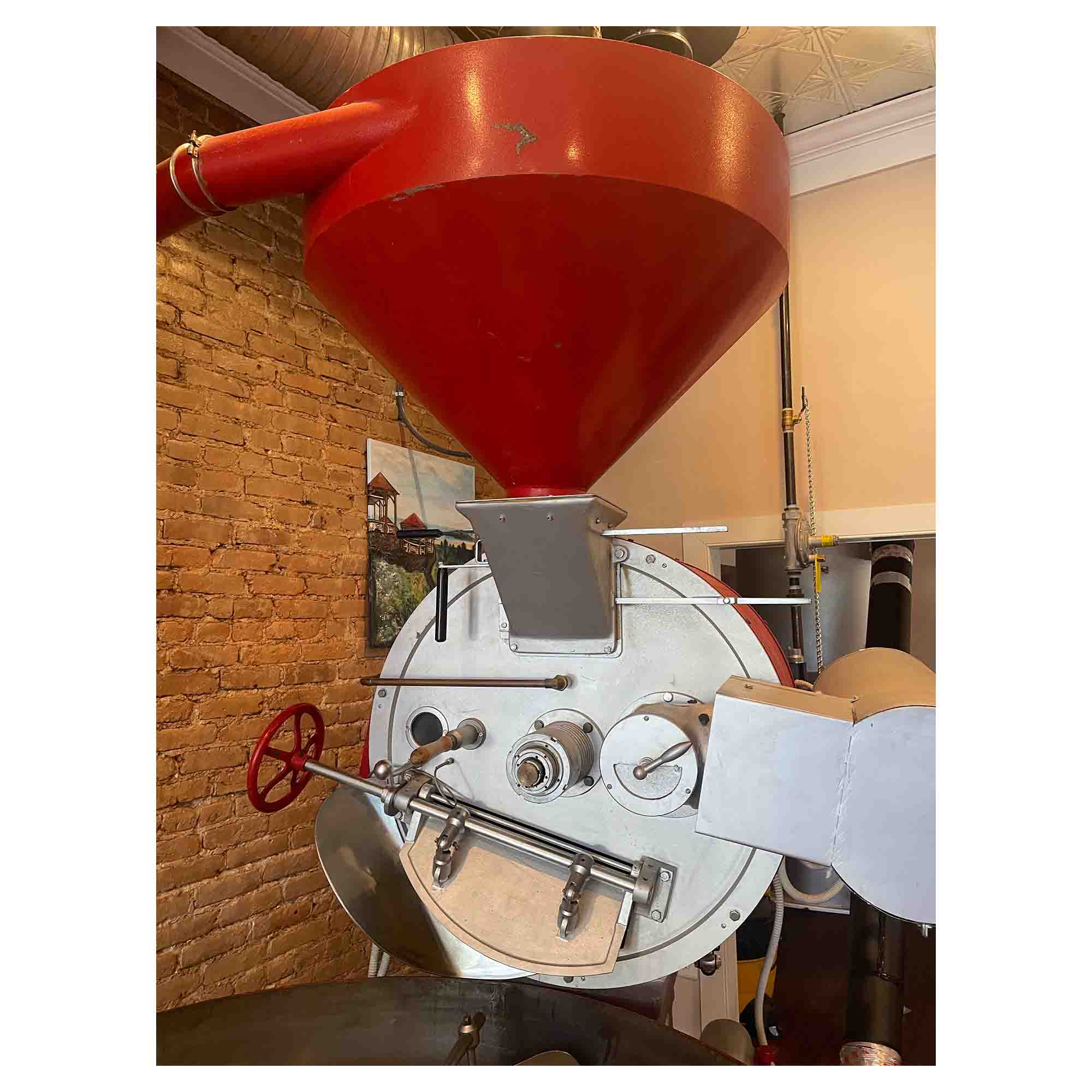 40kg Vittoria Used Coffee Roaster and Mini-Plant of Equipment Including Silos - Stock S0041