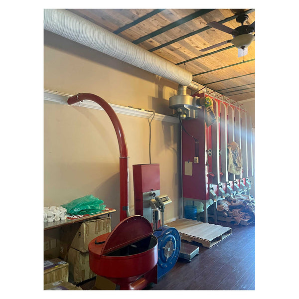 40kg Vittoria Used Coffee Roaster and Mini-Plant of Equipment Including Silos - Stock S0041