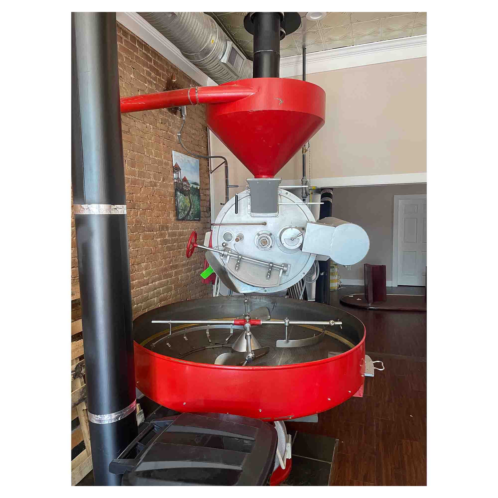 40kg Vittoria Used Coffee Roaster and Mini-Plant of Equipment Including Silos - Stock S0041