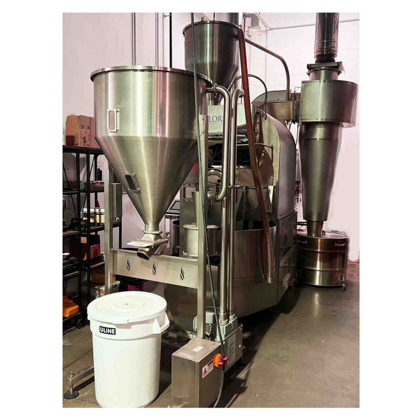 70kg Used Coffee Roaster — 2017 Loring S70 Peregrine with Cart & Loader, and D70 Destoner