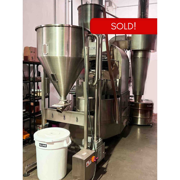 70kg Used Coffee Roaster — 2017 Loring S70 Peregrine with Cart & Loader, and D70 Destoner