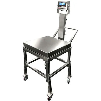 Optima Weighing Systems OP-915BT-2424-500 500 lb. Bench Scale with 24 x  24 Ball Transfer Platform, Legal for Trade