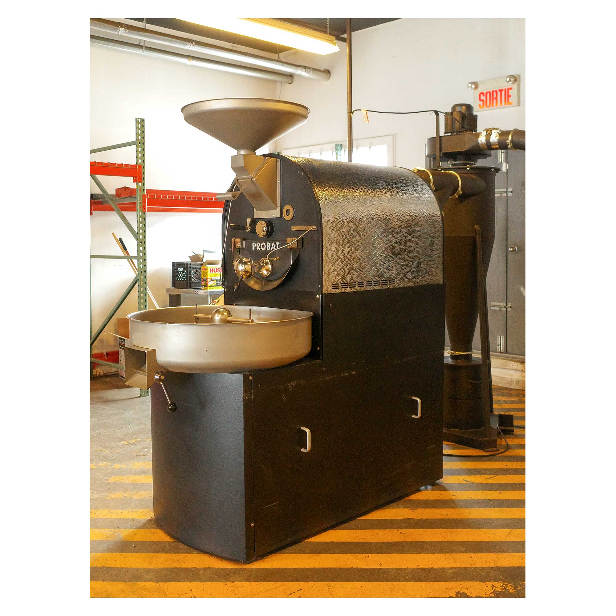 12kg Probat P12 Used Coffee Roaster & Afterburner — 2014