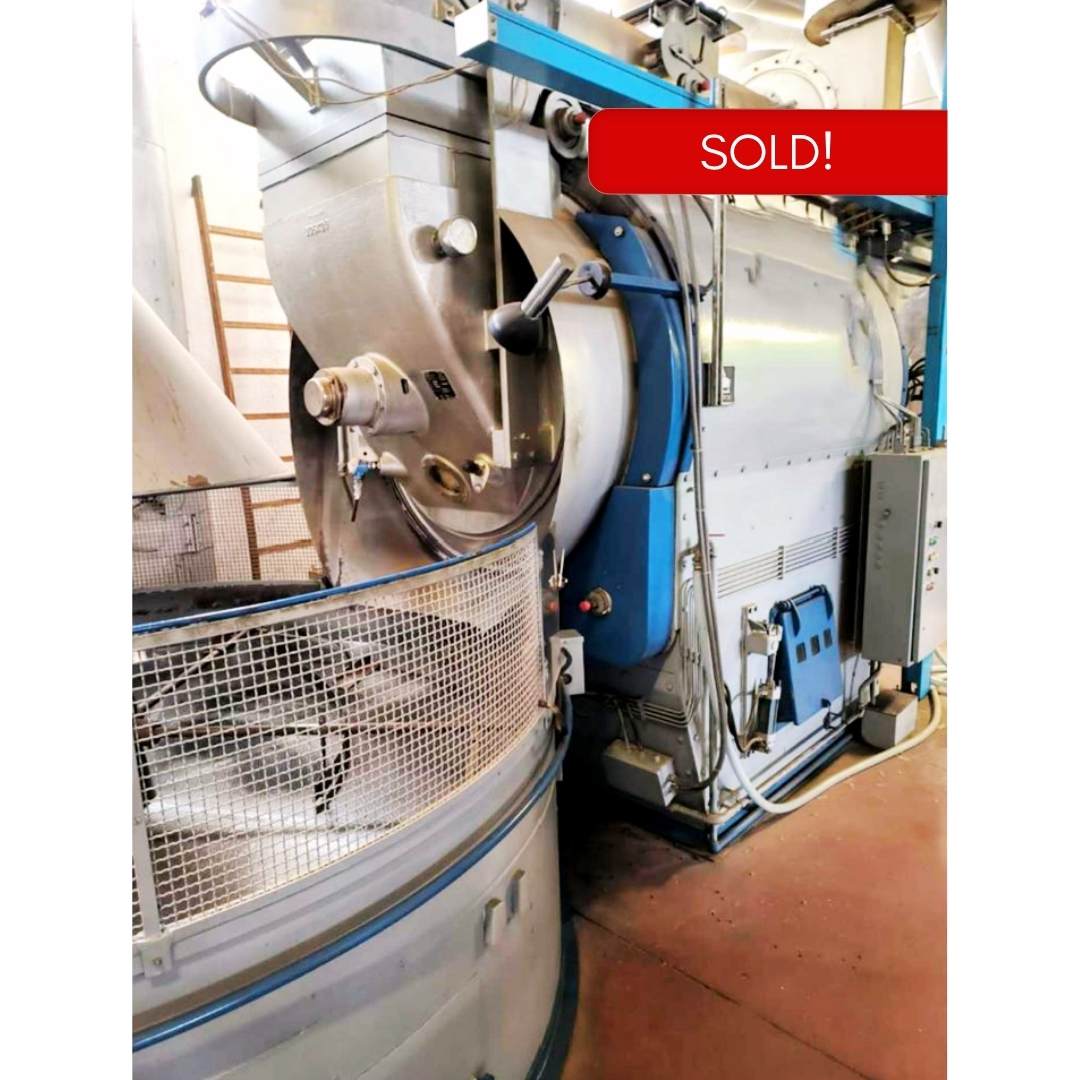 300kg Probat R1500R Used Coffee Roasting Mini-Plant with sold sign