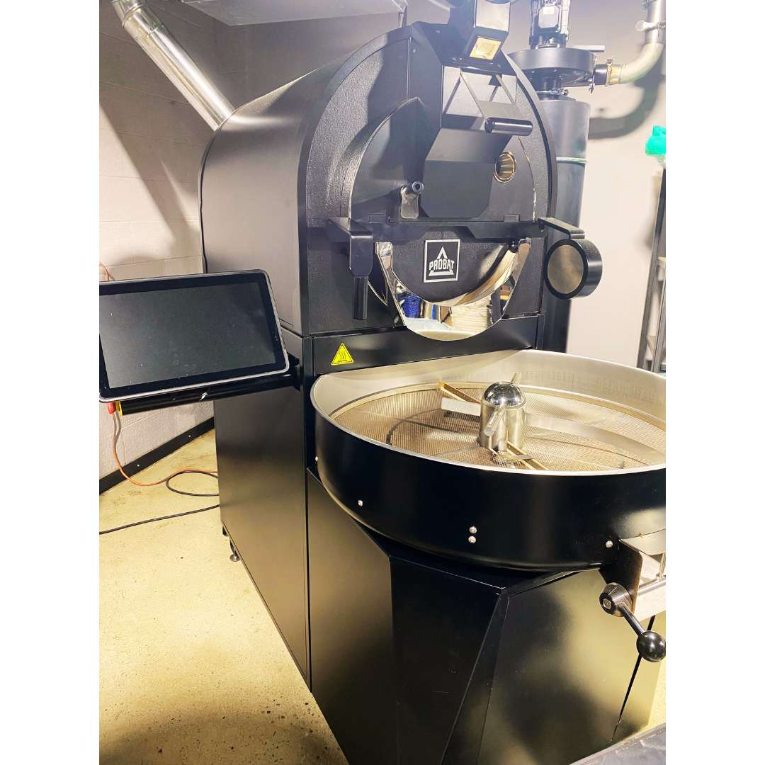 12kg Probat P12-3 Used Coffee Roaster with Roast Profile Automation - Stock S0542