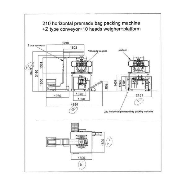Horizontal Premade Bag Packing Machine with Combination Weigher - Stock S0584