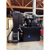 Right side view of a 2023 IMF RM30 30kg used commercial coffee roaster with loader, destoner, and afterburner — immaculate condition.