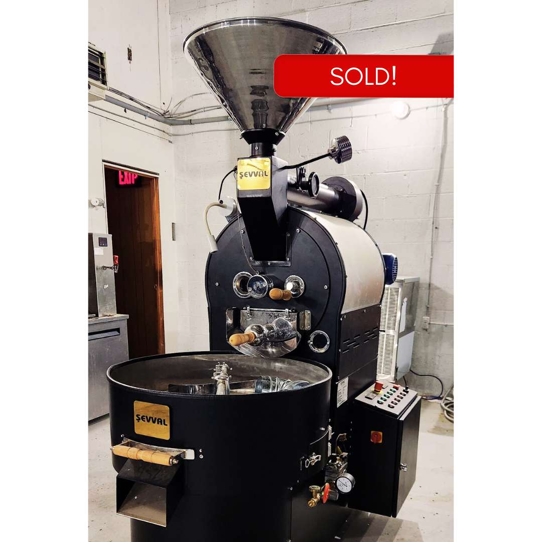 15kg Used Coffee Roaster - 2017 Sevval KM-15 - Never Used! - Stock S0295