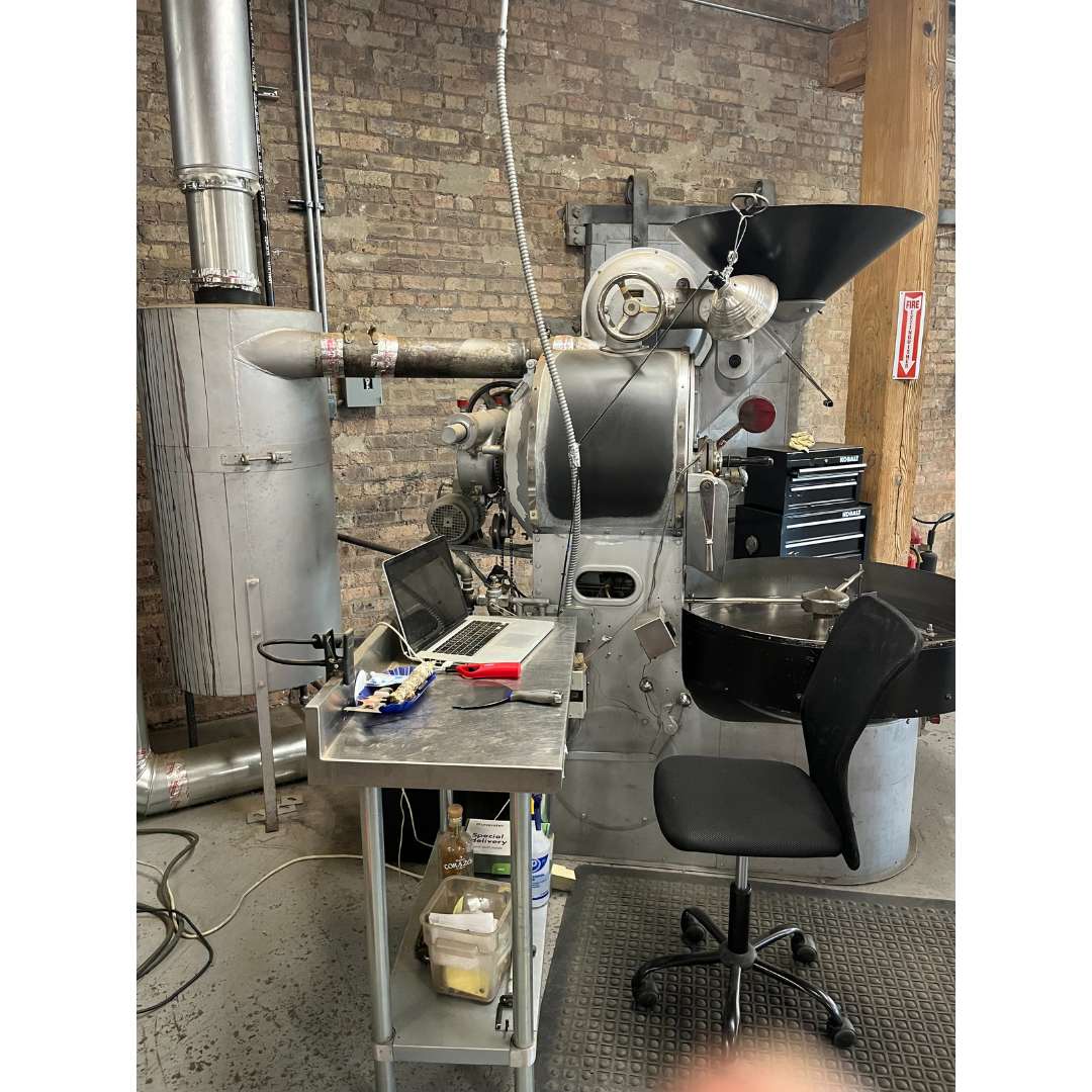 15kg Used Coffee Roaster - Probat UG15 with Cyclone and Chimney - Stock S0340