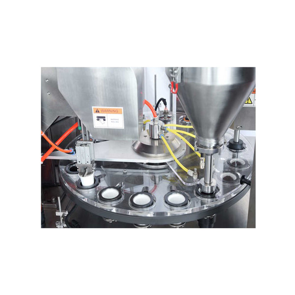 K-Cup Filling and Sealing Machine - Haitec HT-F100RS Automatic Rotary - 50-60 CPM