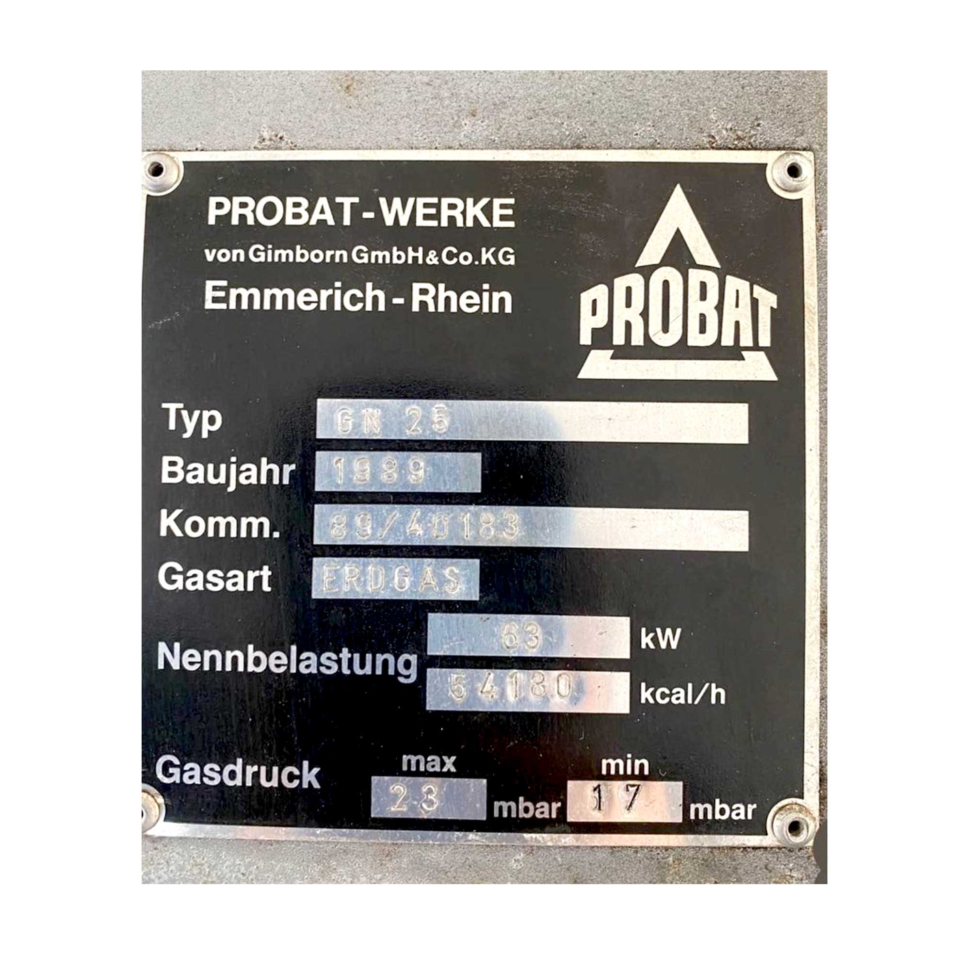 25kg Used Coffee Roaster - Probat GN25 - 1989