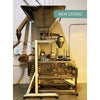 New listing of side view of Dura-Pack M7 pouching machine, used coffee equipment, capable of high-speed coffee packaging with premade pouches.