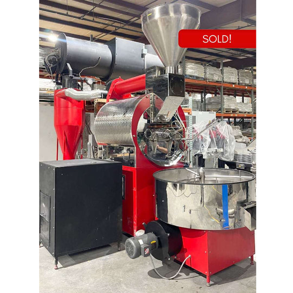 70kg Used Coffee Roaster and Afterburner - US Roaster Corp - Hot Air Convection - Stock S0259