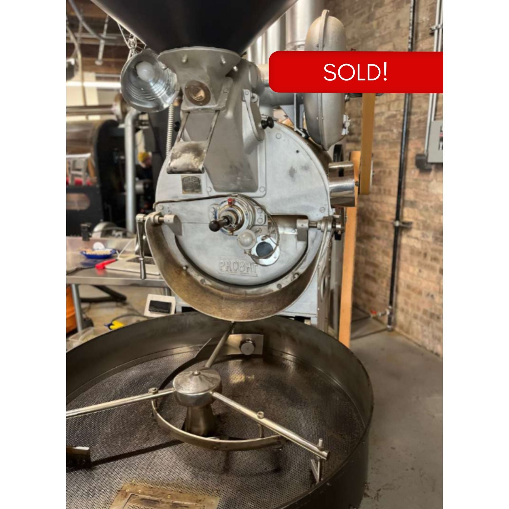 15kg Used Coffee Roaster - Probat UG15 with Cyclone and Chimney - Stock S0340