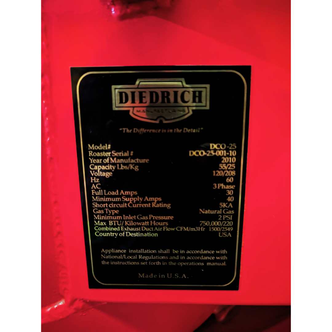 Used Coffee Roaster Afterburner - Diedrich DCO-25 - Stock S0441