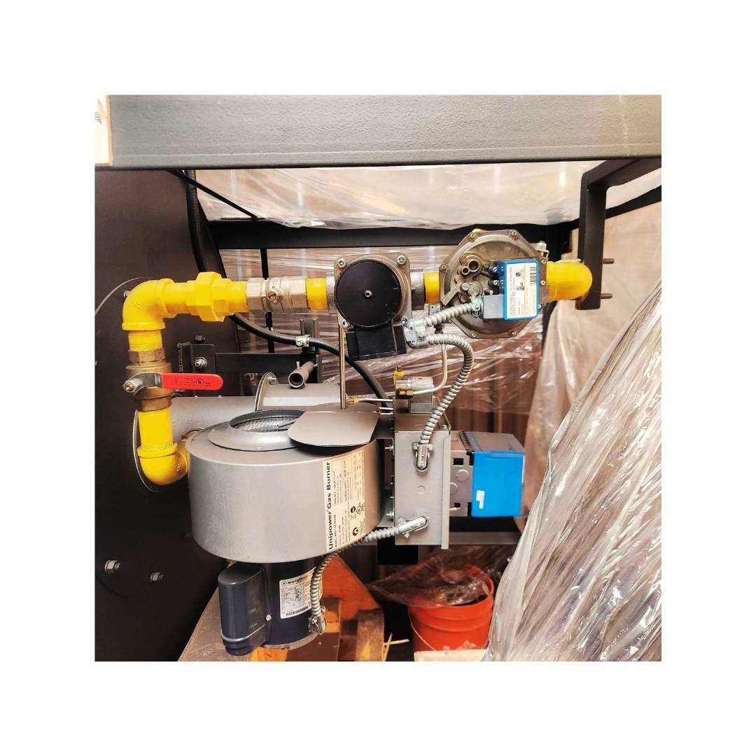 Motor of InProHeat coffee roaster afterburner, built 2016, 1.5M BTU thermal oxidizer for Probat G60/G90.