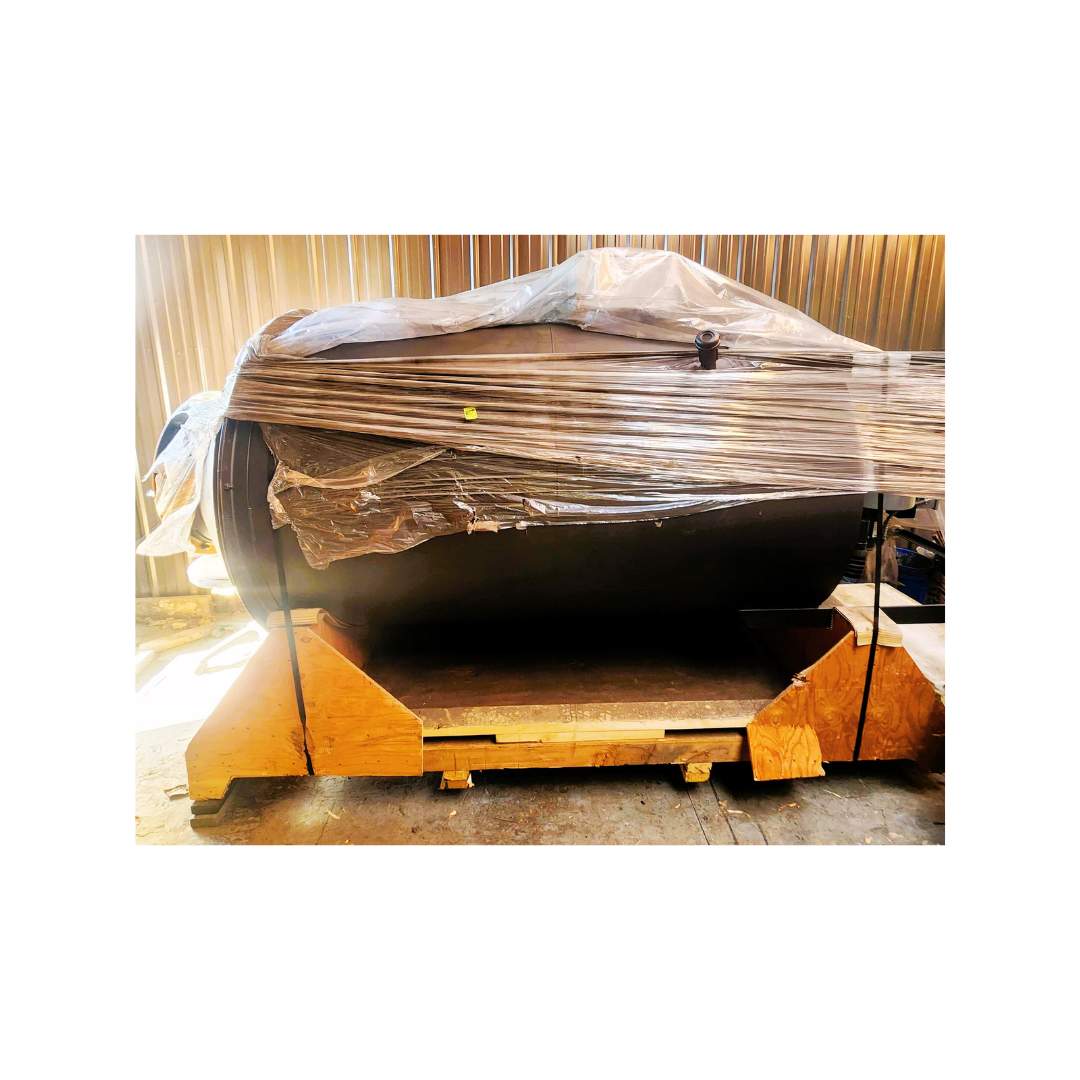 InProHeat coffee roaster afterburner, built 2016, 1.5M BTU thermal oxidizer for Probat G60/G90, wrapped on pallet.