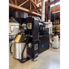 Right angled view of a 2023 IMF RM30 30kg used commercial coffee roaster with loader, destoner, and afterburner — immaculate condition.