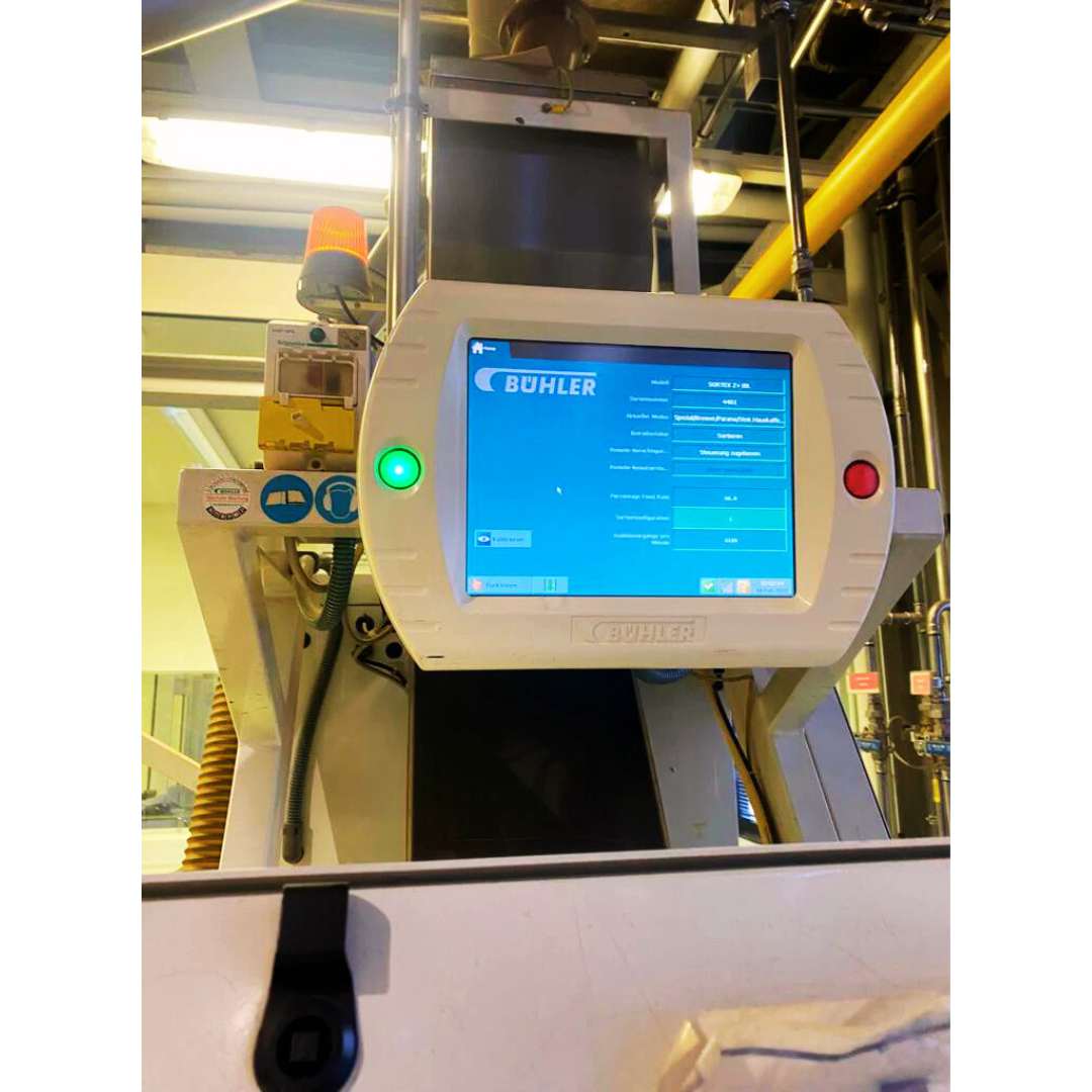 Probat R1500R used coffee roaster equipment Buhler touchscreen control system