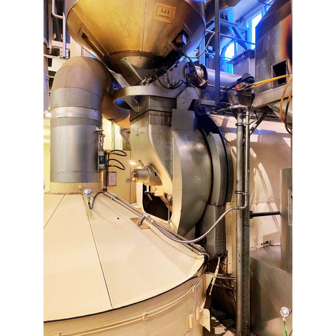 Probat R1500R used coffee roaster equipment set close-up view