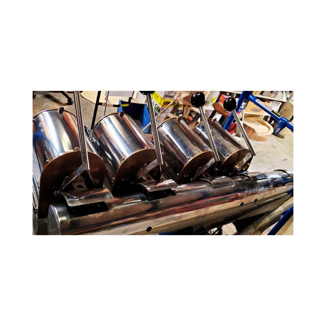 4-barrel 100g per barrel Carmomaq used coffee roaster back