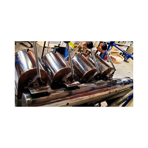 4-barrel 100g per barrel Carmomaq used coffee roaster back