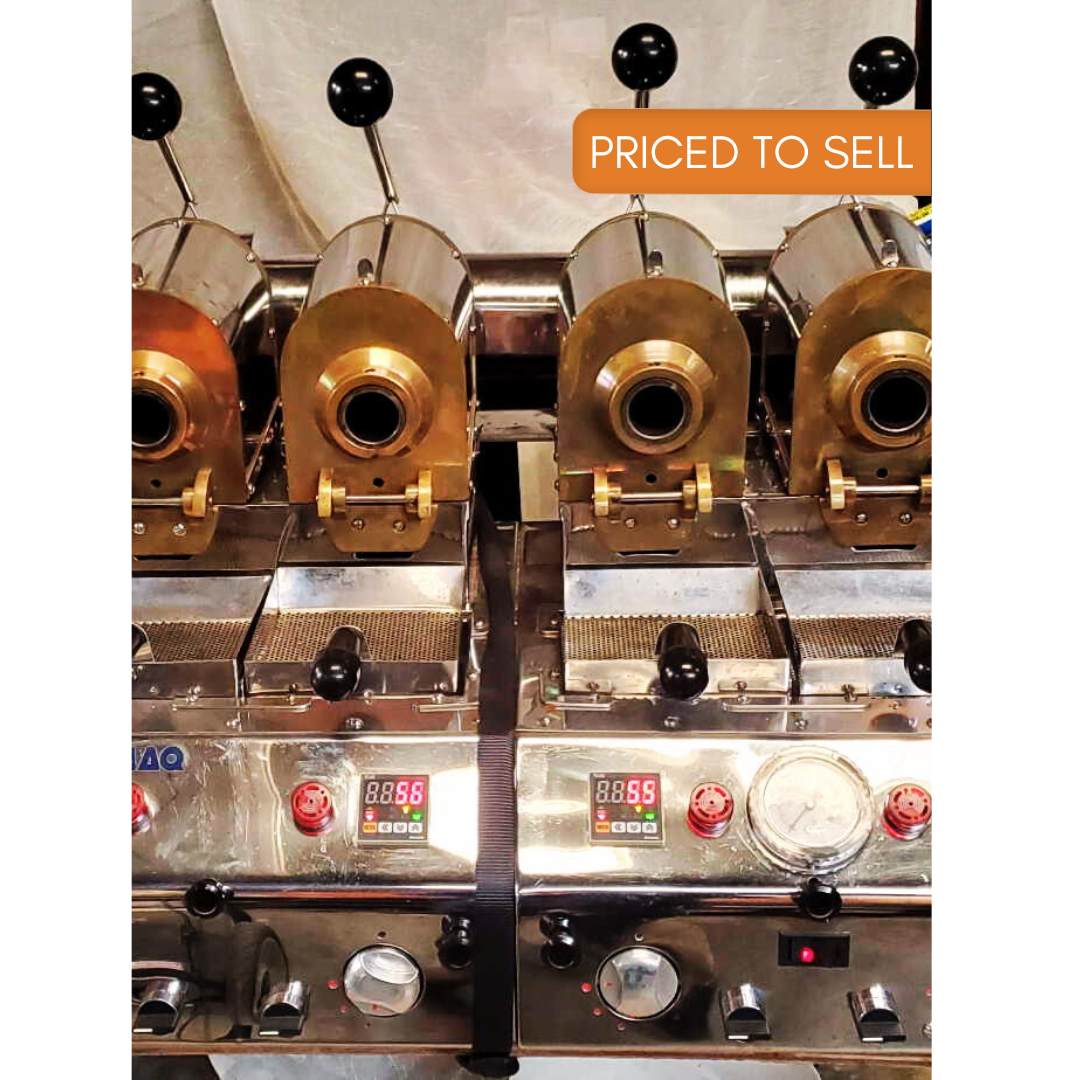100 Gram per Barrel Carmomaq 4-Barrel Sample Roaster - 2013 - Stock S0644