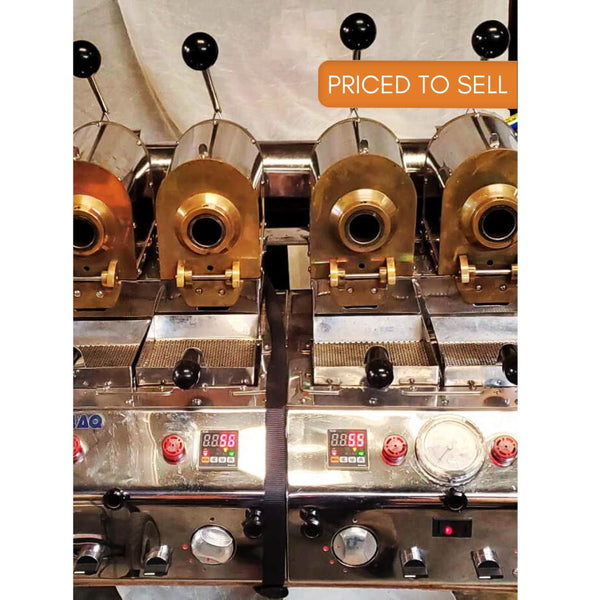 100 Gram per Barrel Carmomaq 4-Barrel Sample Roaster - 2013 - Stock S0644