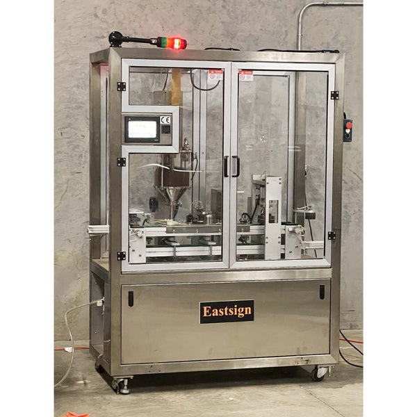 Used K-Cup Filling and Sealing Machine - Eastsign DCC-1-1500 Inline Style - 25 cpm - Stock S0668