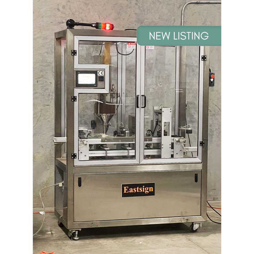 Used K-Cup Filling and Sealing Machine - Eastsign DCC-1-1500 Inline Style - 25 cpm - Stock S0668