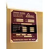 Probat coffee roaster afterburner information plate