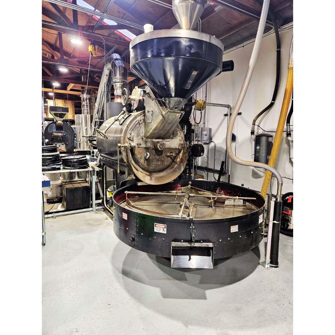 Classic refurbished 120kg Probat G0120 used coffee roaster close up