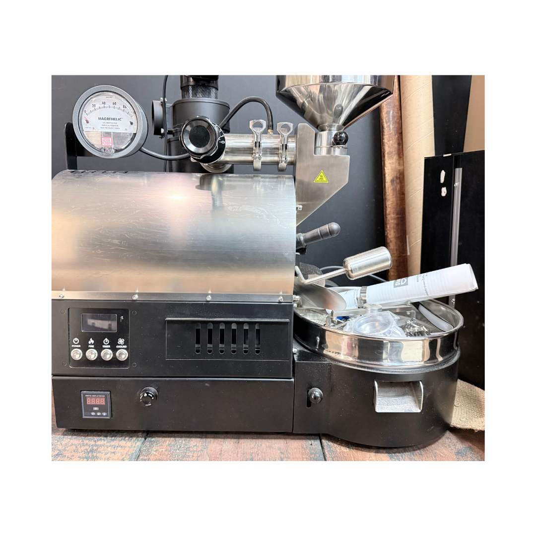 2022 800g ARC 800E used coffee roaster left side