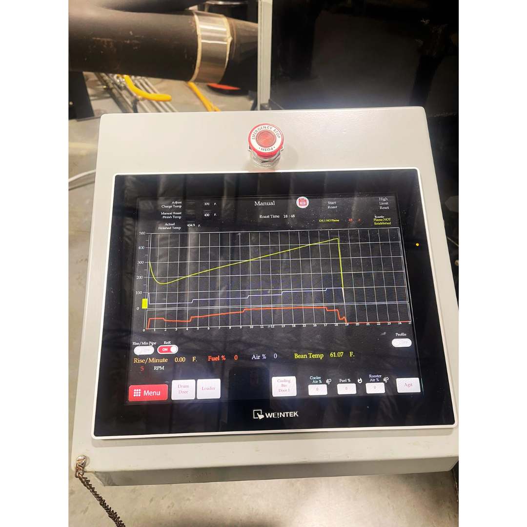 2005 45kg Diedrich CR-45 used coffee roaster control panel
