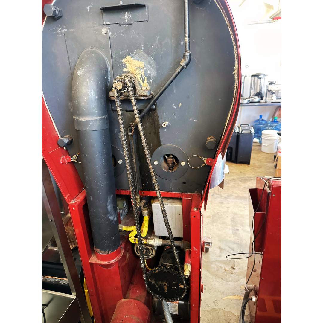 2008 fully automated Diedrich IR-12 used coffee roaster back 