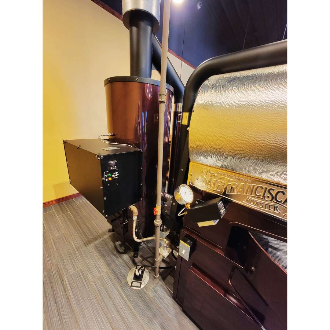 2015 12kg San Franciscan SF25 used coffee roaster left back angle