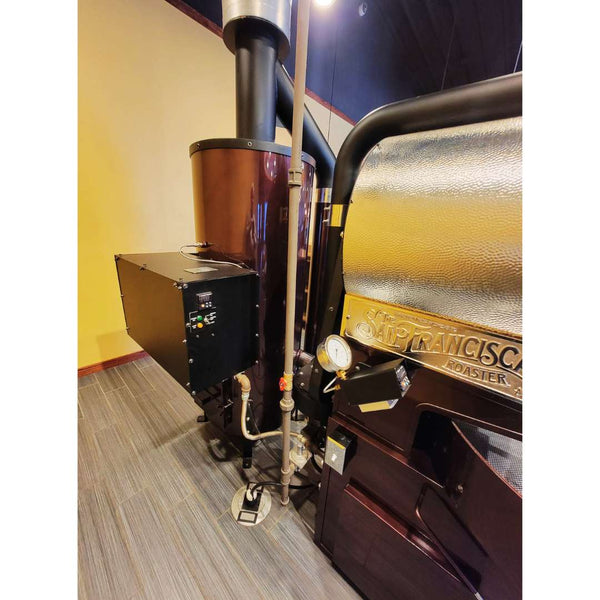 2015 12kg San Franciscan SF25 used coffee roaster left back angle