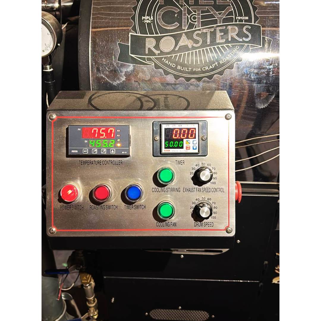 2018 3kg Mill City Roaster used coffee roaster control panel