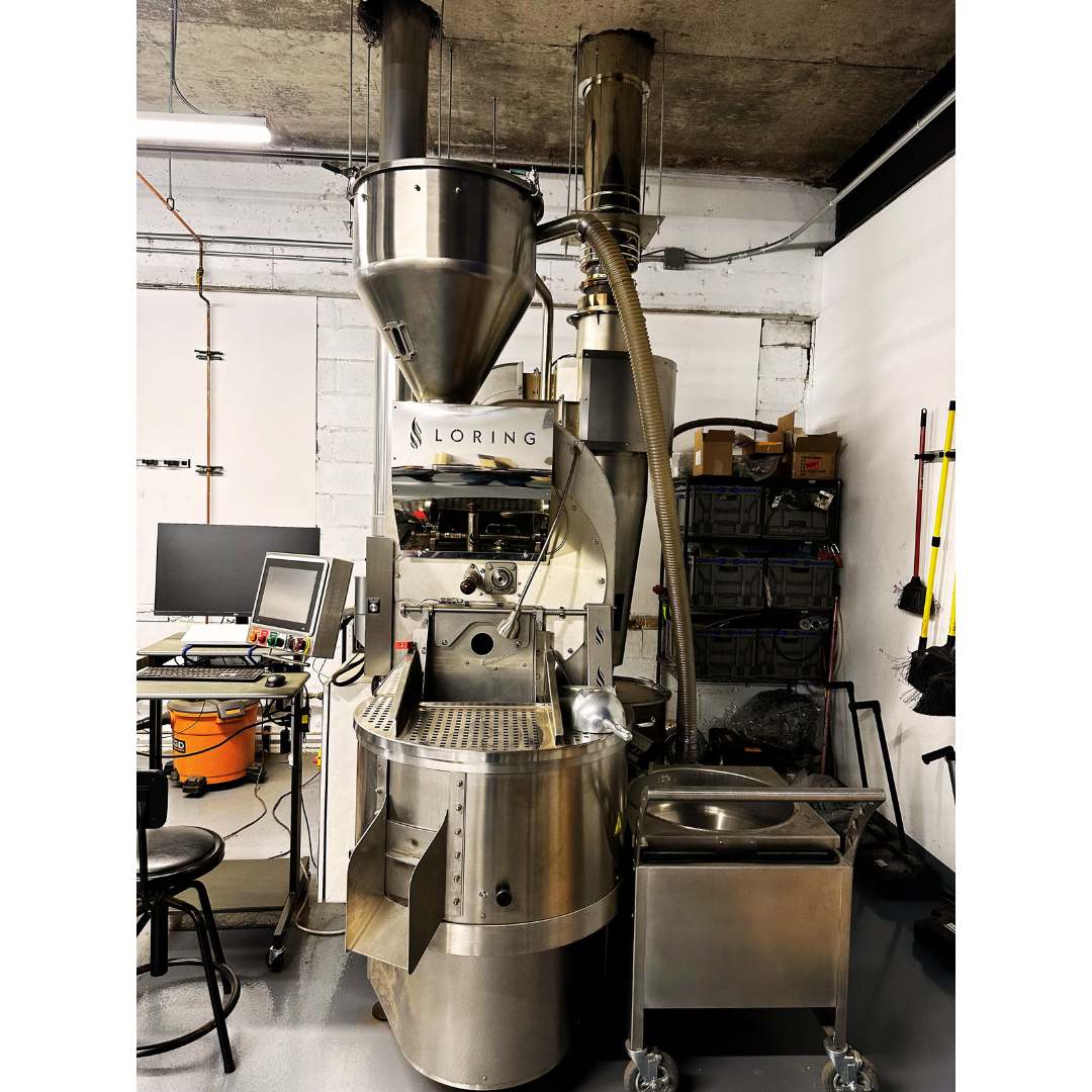 35kg Used Coffee Roaster — Loring S35 Kestrel and Bean Cart - 2022 - Stock S0723