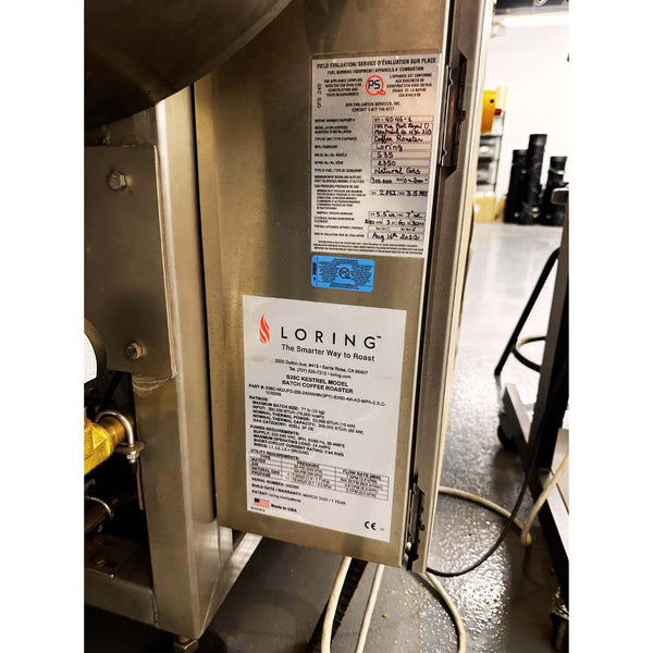 35kg Used Coffee Roaster — Loring S35 Kestrel and Bean Cart - 2022 - Stock S0723