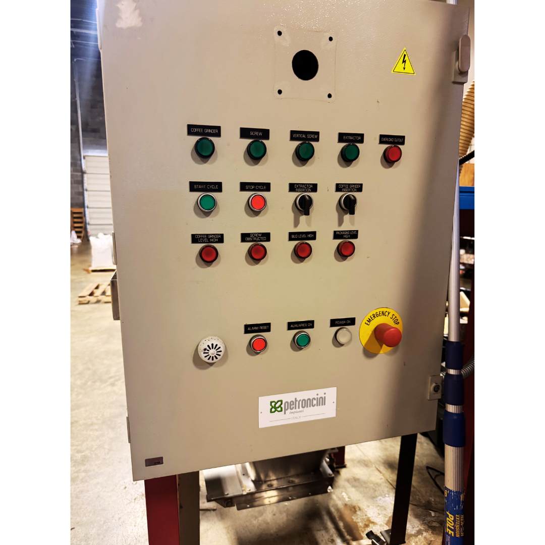 2002 & 2004 30kg & 60kg Petroncini used coffee roaster plant larger control panel