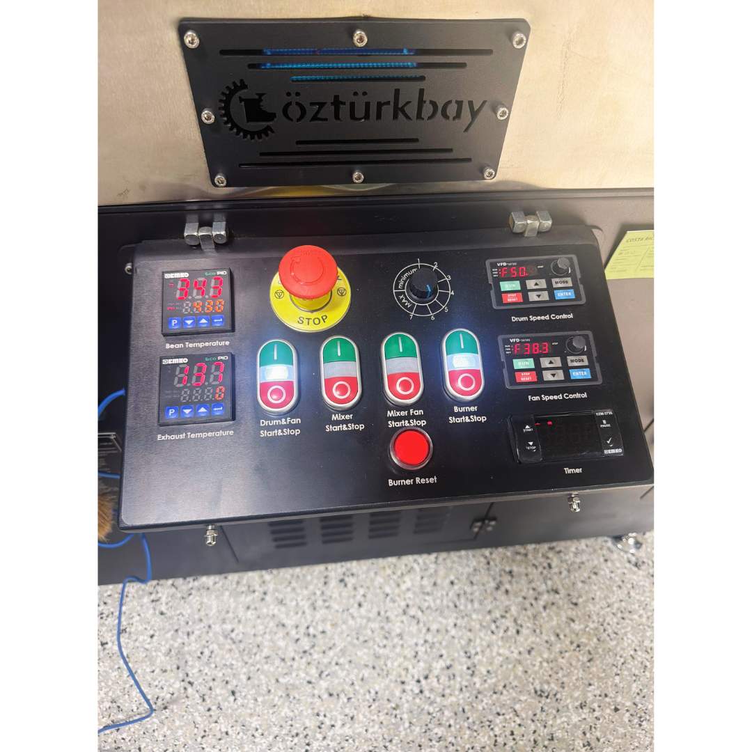 2021 5kg Ozturkbay used coffee roaster control panel