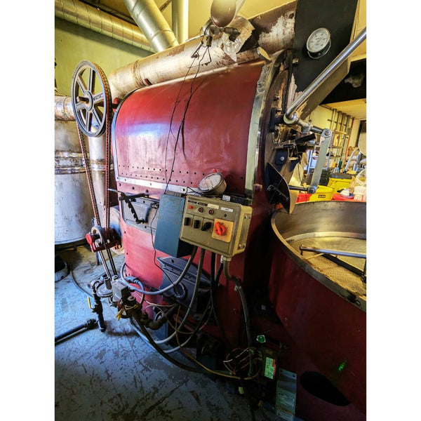 30kg Trabattoni used coffee roaster left side control panel