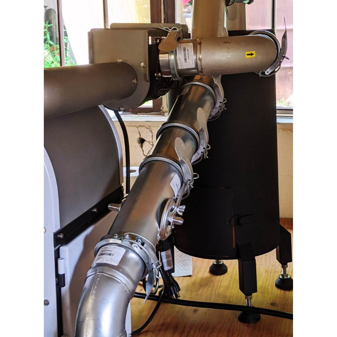 2021 Mill City MCR-1 used coffee roaster ducting and cyclone