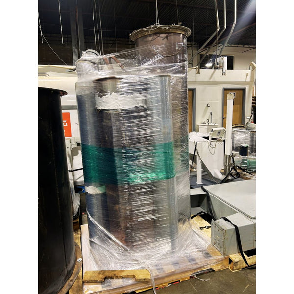 S0747 70kg Diedrich CR-70 used coffee roaster chimney wrapped in plastic wrap for shipping