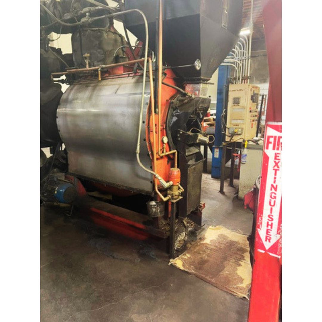1989 180kg Probat 23R used industrial coffee roaster mini-plant back angle