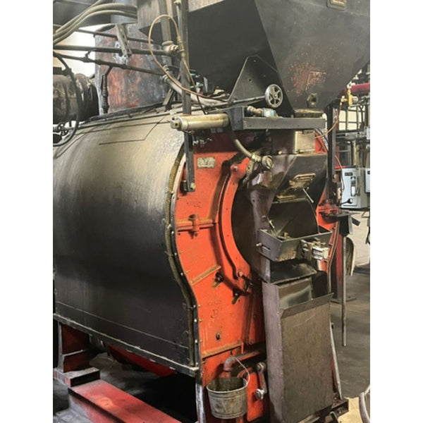 1989 180kg Probat 23R used industrial coffee roaster mini-plant back angle close-up