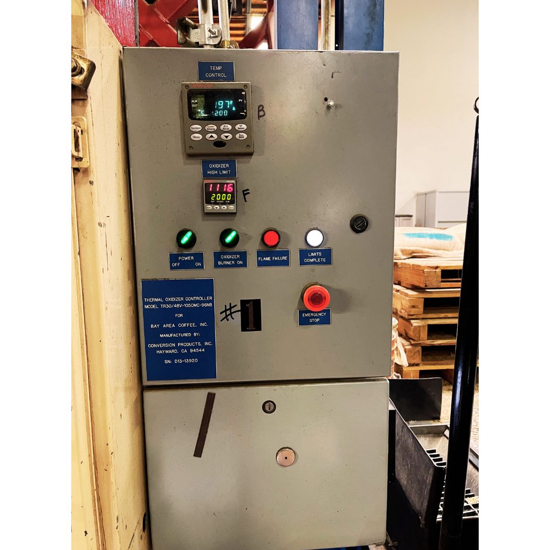 1989 180kg Probat 23R used industrial coffee roaster mini-plant panel 2
