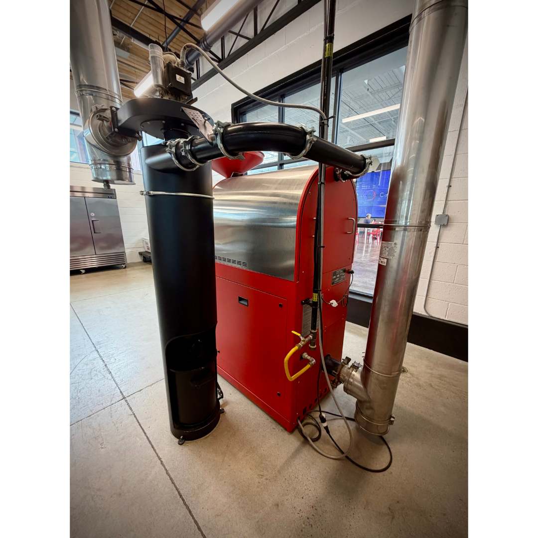 12kg Probat P12-2 Used Coffee Roasting Machine and Matching Loader - 2018 - Extreme Low Use - Stock S0768