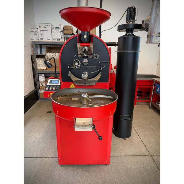 12kg Probat P12-2 Used Coffee Roasting Machine and Matching Loader - 2018 - Extreme Low Use - Stock S0768